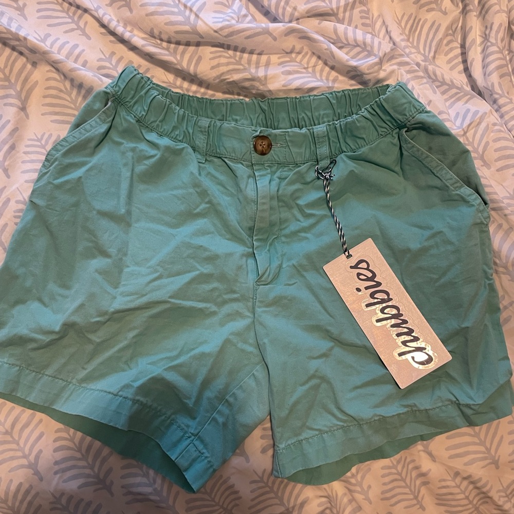 RARE discontinued colorway teal Chubbies shorts. 5.5” Inseam, Men’s small.